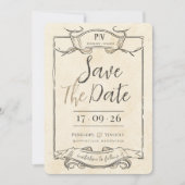 Een verhaal van Dragon Love Save the Date Uitnodig Kaart (Voorkant)