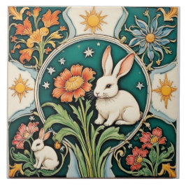 Een verhaal van twee hazen tegeltje