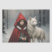 Een verhaal van vorst en bont - Decoupage - Tissuepapier (Voorkant)