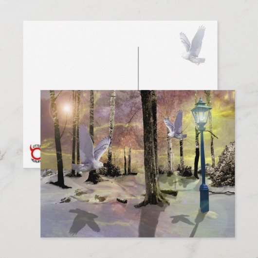 Een verhalenboek over kerst feestdagenkaart (Voorkant / Achterkant)