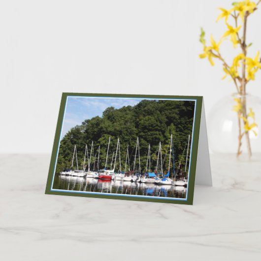 Een verjaardag denkend kaart (Gele Bloem)