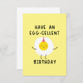 een verjaardag hebben bedankkaart (Voorkant / Achterkant)