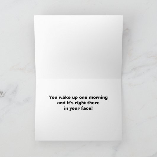 Een verjaardag is als een kat... kaart (Binnen)