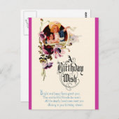 Een verjaardag wens briefkaart (Voorkant / Achterkant)