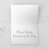 Een verjaardag wens kaart (Binnen)