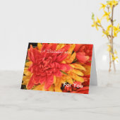 Een verjaardag wens kaart (Gele Bloem)