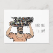 Een verjaardags pauw van Grumio Briefkaart (Voorkant)