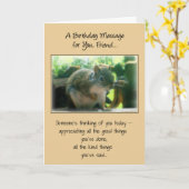 Een verjaardagsbericht voor jou kaart (Gele Bloem)