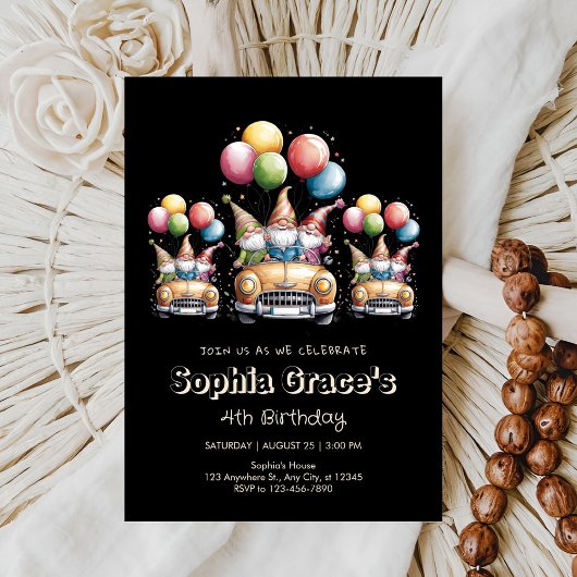 Een verjaardagsfeest op wielen kaart