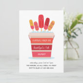 Een verjaardagsfeestje van een Popsicle Party Kind Kaart (Staand voorkant)