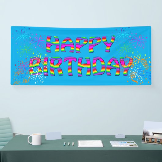 Een verjaardagsfeestje voor hem spandoek (Beurs)