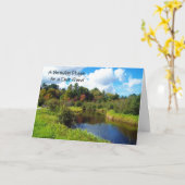 Een verjaardagsgebed voor een goede vriend kaart (Gele Bloem)