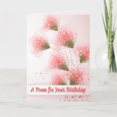 Een verjaardagsgedicht kaart (Voorkant)