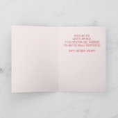 Een verjaardagsgedicht kaart (Binnen)