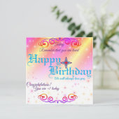 Een verjaardagskaart (Staand voorkant)