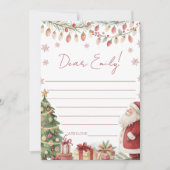 Een Verjaardagskaart met een Kerst-thema Kaart (Voorkant)