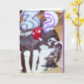 Een verjaardagskaart van dertig kaart (Gele Bloem)