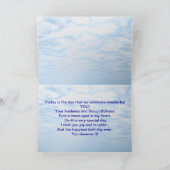 Een verjaardagskaart voor de buurman. Een zeiljach Kaart (Binnen)