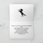 Een verjaardagskaart voor de verloofde. kaart (Binnen)