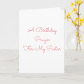 Een verjaardagskaart voor een pastoor. kaart (Gele Bloem)