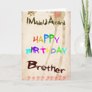 Een verjaardagskaart voor mijn broer kaart
