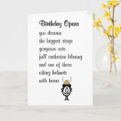 Een verjaardagsopera is een grappig verjaardagsged kaart (Gele Bloem)