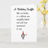 Een verjaardagssouffle Een grappig vrolijk verjaar Kaart (Gele Bloem)