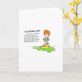 Een verjaardagstaart zo mooi dat hij het drie gege kaart (Gele Bloem)