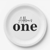 Een verjaardagsuitnodiging papieren bordje (Voorkant)