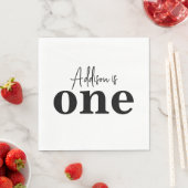 Een verjaardagsuitnodiging servet (Insitu)