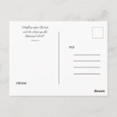 Een verjaardagszegen bloemstuk briefkaart (Achterkant)