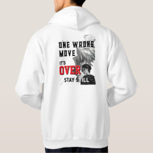 Één verkeerde beweging - Donkere HAnime Grafische  Hoodie