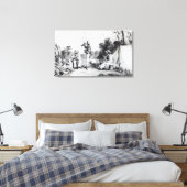 Een verkennende partij canvas afdruk (Insitu (Slaapkamer))