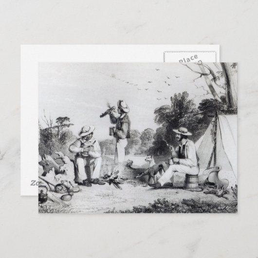 Een verkennende partij uitnodiging briefkaart (Voorkant / Achterkant)