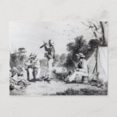 Een verkennende partij uitnodiging briefkaart (Voorkant)