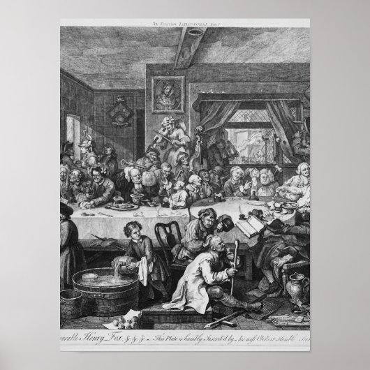 Een verkiezingsentertainment, 1755 poster (Voorkant)