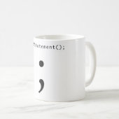 Een verklaring afleggen koffiemok (Voorkant rechts)