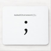 Een verklaring afleggen muismat (Voorkant)