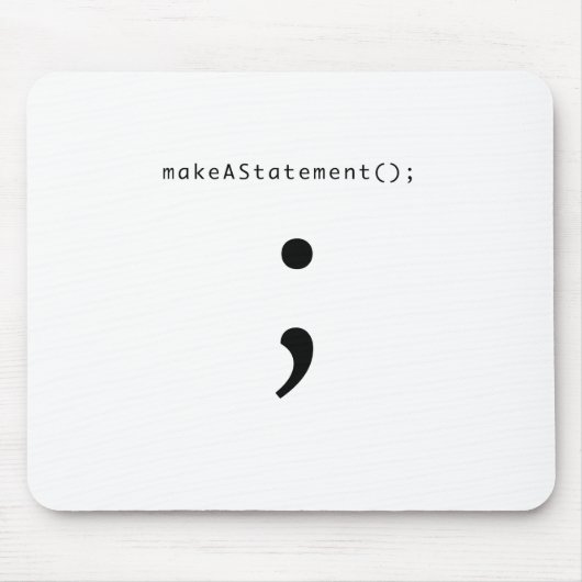 Een verklaring afleggen muismat (Voorkant)