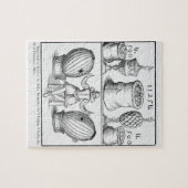 Een verklaring waarin de datum van de volgende tek legpuzzel (Horizontaal)