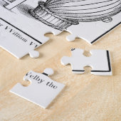 Een verklaring waarin de datum van de volgende tek legpuzzel (Zijkant)