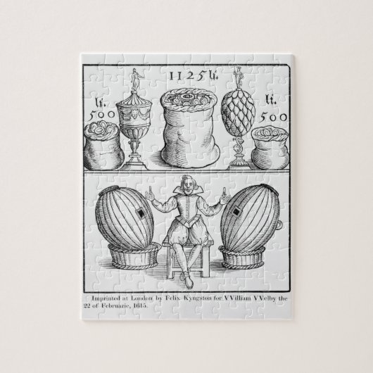 Een verklaring waarin de datum van de volgende tek legpuzzel (Verticaal)