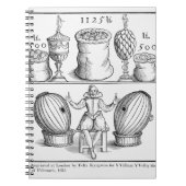 Een verklaring waarin de datum van de volgende tek notitieboek (Voorkant)