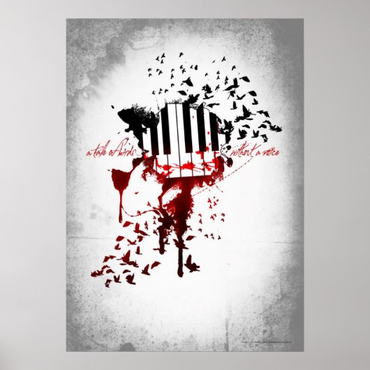 Een verkoop van vogels zonder stem - Poster (Voorkant)