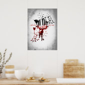 Een verkoop van vogels zonder stem - Poster (Keuken)