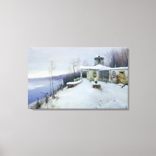 Een verlaten manorhuis canvas afdruk (Voorkant)