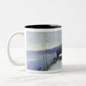 Een verlaten manorhuis tweekleurige koffiemok (Links)