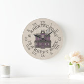 Een verlaten thuis is een gelukkig thuis grote klok (Huis)