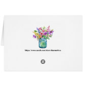 Een verlichte dagnotecard (Achterkant Horizontaal)