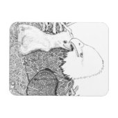 EEN VERLICHTE HARRIET VAN EEN MOEDER + BABY E16-CU MAGNEET (Horizontaal)